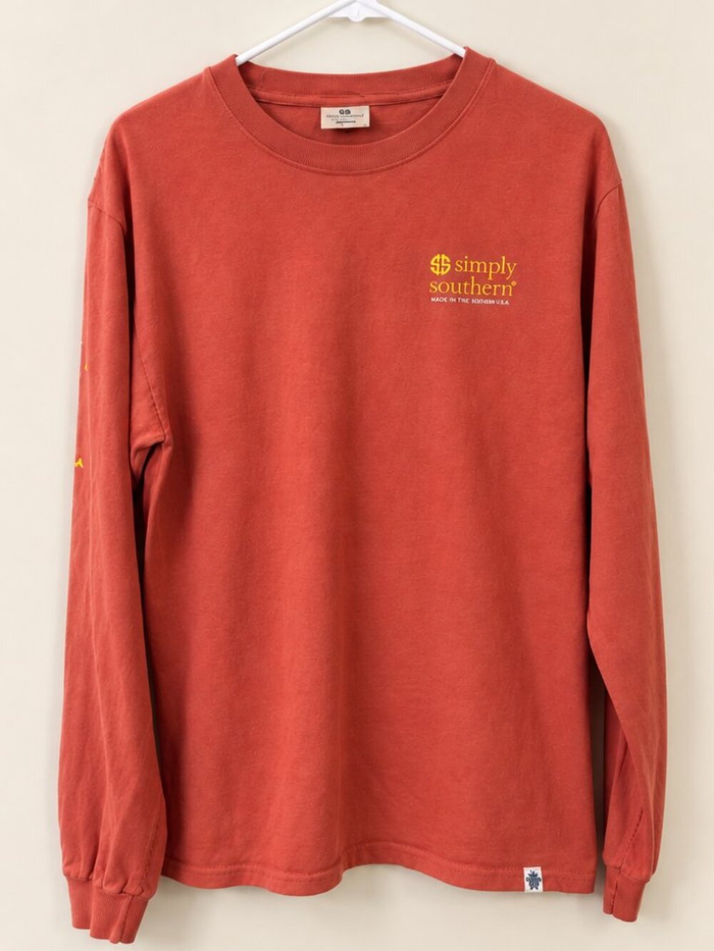 Simply Southern Bee Kind Long Sleeve Graphic Tee Size M